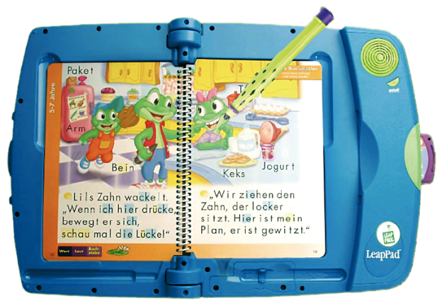 LeapPad-Lernsystem von Leapfrog (www.leapfrog.de).