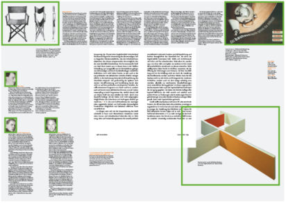 Gestaltungslayout / Raster / Leserichtung