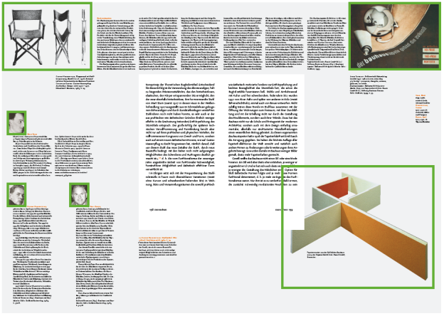 ei Druckerzeugnissen werden erst die Bilder, die durch Schriftstil bzw. Farbe ausgezeichneten Textelemente, wie z. B. Überschriften, und erst dann die Textblöcke betrachtet (›Eckstein_neu gelesen. Studienbrief 12: Das Bauhaus. Vom Bauhaus zur hochschule für gestaltung in Ulm‹).