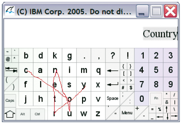 Diese Tastaturanordnung wird ATOMIK genannt (Alphabetically Tuned and Optimized Mobile Interface Keyboard).